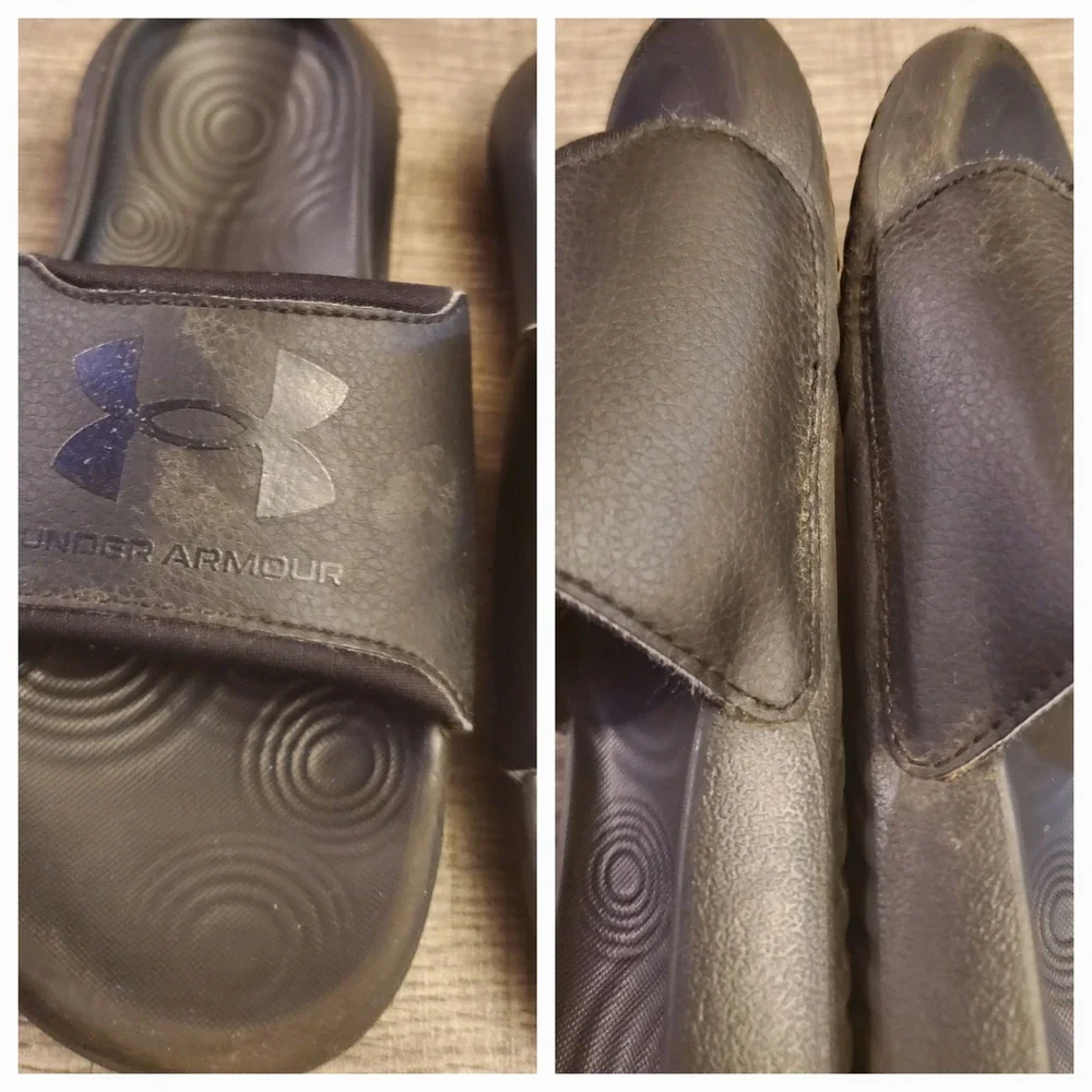 Under‎ Armour Ignite Select Slide Sandals Youth Size 1Y Black